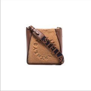 Stella McCartney Shearling and Leather Crossbody Bag